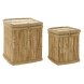 Korgset DKD Home Decor Naturell Bambu Snre (2 Delar)
