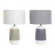 Bordslampa DKD Home Decor Polyester Porslin 220 V 40 W (2 pcs) (