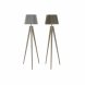 Golvlampa DKD Home Decor 40 x 40 x 154 cm Naturell Gr Brun 250
