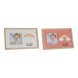 Fotoram DKD Home Decor Regnbge Rosa Vit Barn Tr MDF (25 x 1 x