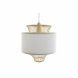 Taklampa DKD Home Decor Vit Polyester Bambu (40 x 40 x 52 cm)