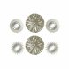 Spegelspel DKD Home Decor Vgg polypropen Gyllene Speglar (2 pcs