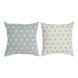 Kudde DKD Home Decor Bl 60 x 10 x 60 cm Stjrnor Vit (2 antal)