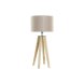 Bordslampa DKD Home Decor Beige Tr Brun 220 V 50 W 30 x 30 x 69