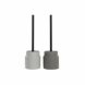 Toalettborste DKD Home Decor Ljusgr Mrkgr Stl Stengods Scand