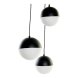 Taklampa DKD Home Decor Vit Svart Metall Glas 220 V (40 x 40 x 8