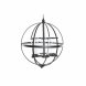 Ljusstakar DKD Home Decor Svart Metall Glas (60 x 60 x 73 cm)