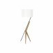 Golvlampa DKD Home Decor Vit Brun Svart Metall Tlgy 50 W 220 V