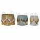 Korg - set DKD Home Decor Multicolour Bambu Frans Boho 3 Delar
