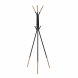 Hattstll DKD Home Decor Svart Naturell Stl Plast Loft 65 x 65