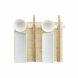 Sushiset DKD Home Decor Bambu Stengods Vit Naturell Orientalisk