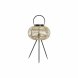 Bordslampa DKD Home Decor Svart Metall Brun Bambu (34 x 34 x 56