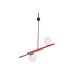 Taklampa DKD Home Decor Rd Svart Gyllene Vit (64 x 20 x 120 cm)