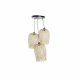 Taklampa DKD Home Decor Svart Ljusbrun Metall Bambu 50 W Tropisk