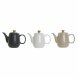 Tekanna DKD Home Decor Vit Beige Naturell Mrkgr Gummitr Plast