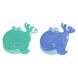 Badrumsmatta DKD Home Decor 11,5 x 1 x 10 cm Bl Turkos Barn PVC