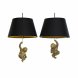 Taklampa DKD Home Decor 35,5 x 35,5 x 51 cm Gyllene Harts Koloni