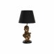Bordslampa DKD Home Decor Svart Gyllene Polyester Harts Afrikans
