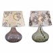 Bordslampa DKD Home Decor 25 x 25 x 33,5 cm Glas Multicolour 220