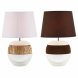 Bordslampa DKD Home Decor Keramik Polyester Snre (28 x 28 x 43