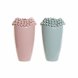Vas DKD Home Decor Rosa Turkos Stengods Medelhavs (2 pcs) (19 x