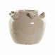 Vas DKD Home Decor Porslin Gr Beige Fglar Shabby Chic (15 x 15