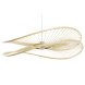 Taklampa DKD Home Decor Naturell Bambu 50 W 70 x 65 x 23 cm