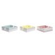 Servetthllare DKD Home Decor Vichy Sweet Metall Aluminium Tr M