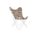 Trdgrdssoffa DKD Home Decor Vit Orange Jrn 74 x 65 x 90 cm
