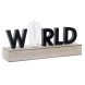Belysning dekoration DKD Home Decor World Svart Metall Tr MDF 3