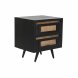 Nattduksbord DKD Home Decor Svart Naturell Rattan Mangotr 50 x