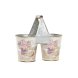 Kruka DKD Home Decor Rosa Metall Shabby Chic 24 x 12 x 23 cm