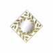 Vggspegel DKD Home Decor Gyllene Laurel 120 x 2,5 x 120 cm (120