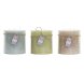 Ljus DKD Home Decor Vanilj Vax Grundlggande (12 x 12 x 12 cm) (