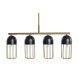 Taklampa DKD Home Decor Svart Gyllene 220 V 50 W (60 x 11 x 26 c