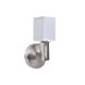 Vgglampa DKD Home Decor Silvrig Metall Polyester Vit 220 V 40 W