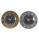Vggklocka DKD Home Decor 48,5 x 6 x 48,5 cm Glas Silvrig Svart