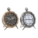 bordsklocka DKD Home Decor Vit Svart Gyllene Silvrig Vrldskarta