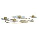 Kandelaber DKD Home Decor Speglar Gyllene Metall Mint Waterlily