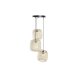 Taklampa DKD Home Decor 43 x 43 x 100 cm Svart Brun Bambu 50 W
