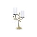 Kandelaber DKD Home Decor Glas Gyllene Aluminium Fglar (29 x 15