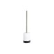 Toalettborste DKD Home Decor Vit Svart Harts Rostfritt stl Marm