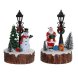 Prydnadsfigur DKD Home Decor LED Ljus Harts Sngubbe (9 x 9 x 13