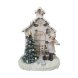 Julgranskula DKD Home Decor Harts Hus (16,5 x 9 x 21 cm) (2 anta