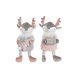Prydnadsfigur DKD Home Decor Jul Djur Polyester Rdjur (14 x 17