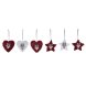 Juldekorationer DKD Home Decor Polyester (21 x 8 x 1 cm) (8 cm)