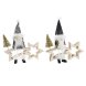 Julstjrna DKD Home Decor Polyester MDF Stjrna (2 antal) (18 x