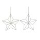 Julgranskula DKD Home Decor Metall Stjrna (2 antal) (30 x 11 x
