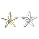 Jul-ljusstake DKD Home Decor Gyllene Silvrig Stjrna 16 x 8 x 16
