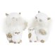 Julgranskula DKD Home Decor Uggla Harts (7,5 x 7 x 10 cm) (2 ant